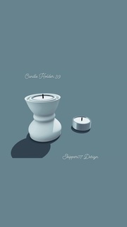 candle holder 39 Household 3d print model - Mito3D