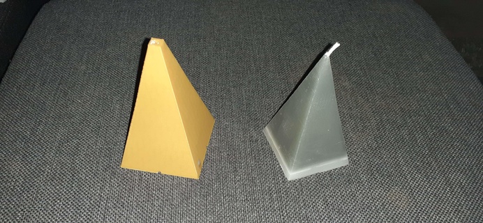 candle mold pyramide Others 3d print model - Mito3D