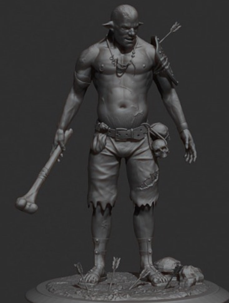 caníbal monstruo caracteres 3D print model - Mito3D