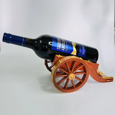canhão vinho suporte garrafa 3d modelos baixar crialidade nuvem casa decoração 3d print model - Mito3D