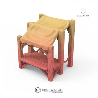 canvassed market stall Others 3d print model - Mito3D