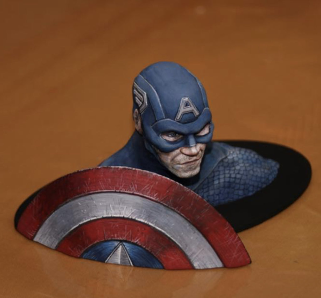 casquette américain personnages 3D print model - Mito3D