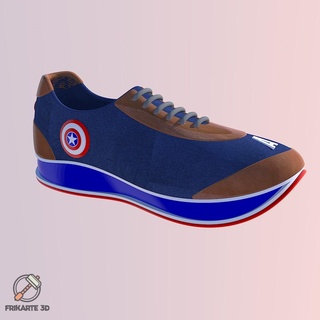 capitão América sapato sapatos acessórios 3d print model - Mito3D