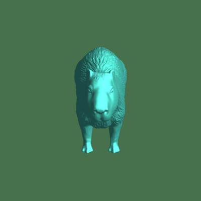 capibara 3d modelos descargar crealidad nube animales 3d print model - Mito3D