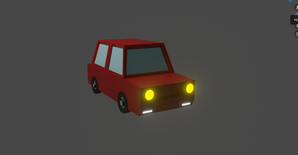 car poly Vehicles 3d print model - Mito3D