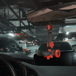 coche vehiculo vista trasera espejo teléfono soporte accesorios 3d print model - Mito3D