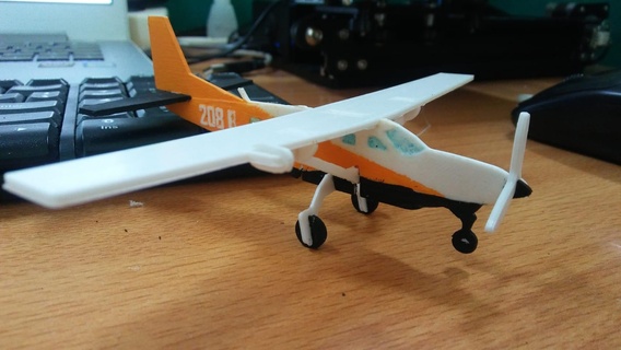 caravan 208 aerei linea 3d print model - Mito3D