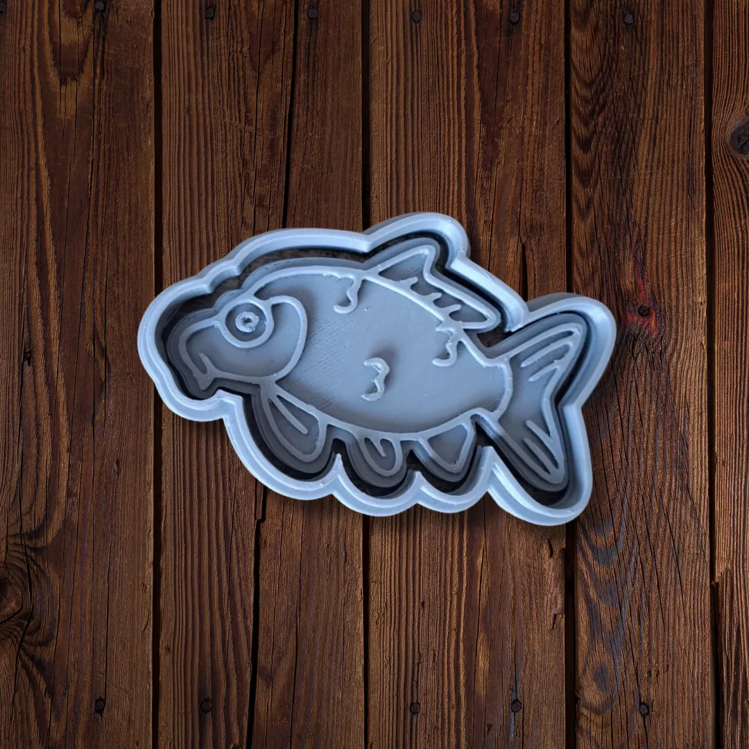 carp cookie cutter 3d models download creality cloud fishes 3D print model - Mito3D