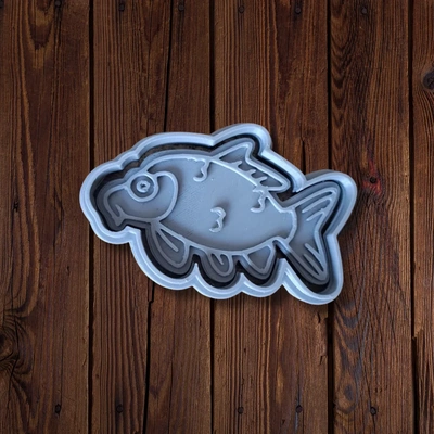carpa galleta cortador 3d modelos descargar crealidad nube peces 3d print model - Mito3D