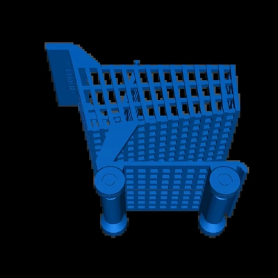 carro compras 3d modelos descargar crealidad nube 3d print model - Mito3D