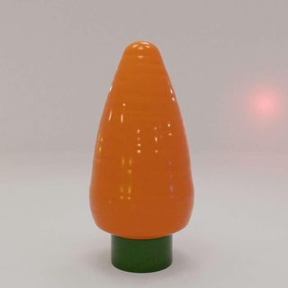 Zanahoria forma envase casa 3d print model - Mito3D