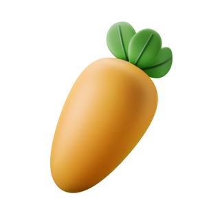 Zanahoria alimentos 3d print model - Mito3D
