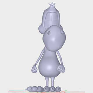 dessin animé oiseau fictif personnages 3d print model - Mito3D