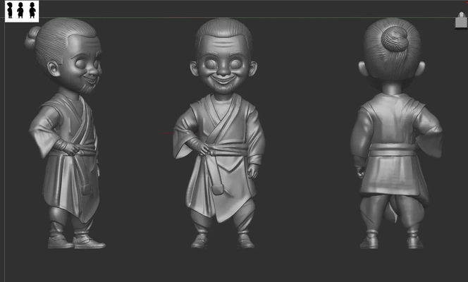 karikatür ninja 3d modeller indir creality bulut 3d print model - Mito3D