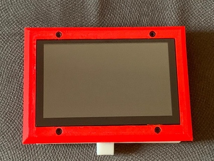 case display 5 polegadas raspberry pi4 Machinery & Equipment 3d print model - Mito3D