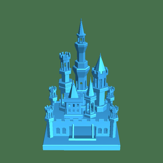 castillo 3d modelos descargar crealidad nube histórico edificios 3d print model - Mito3D