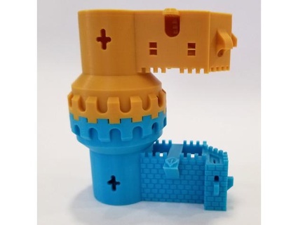 Château air complet étalonnage tester jouet briques 3d print model - Mito3D