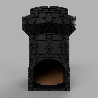 castelo dados torre 3d print model - Mito3D