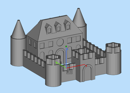château historique bâtiments 3d print model - Mito3D