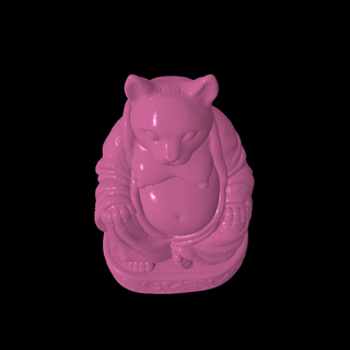 gato Buda mamífero 3d print model - Mito3D