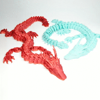 cat dragon - print-in-place Others 3d print model - Mito3D