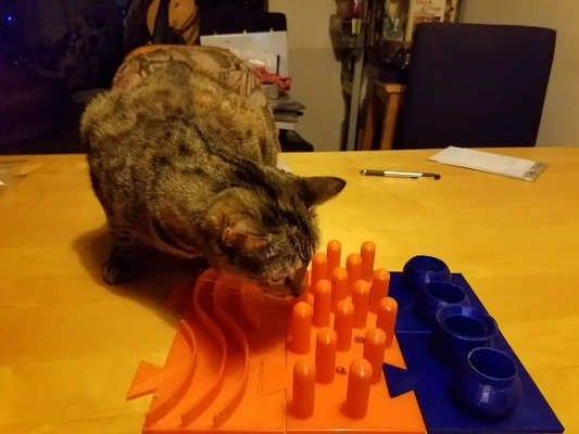 katze fütterung plattform 3d modelle download realität wolke 3d print model - Mito3D