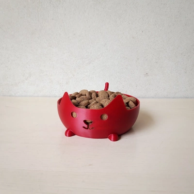 cat food bowl 3d models download creality cloud 3d print model - Mito3D