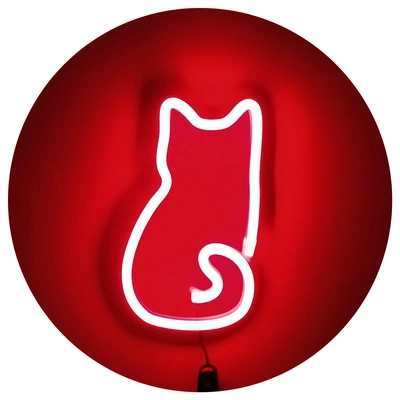 cat neon led strip 3d models download creality cloud 3d print model - Mito3D