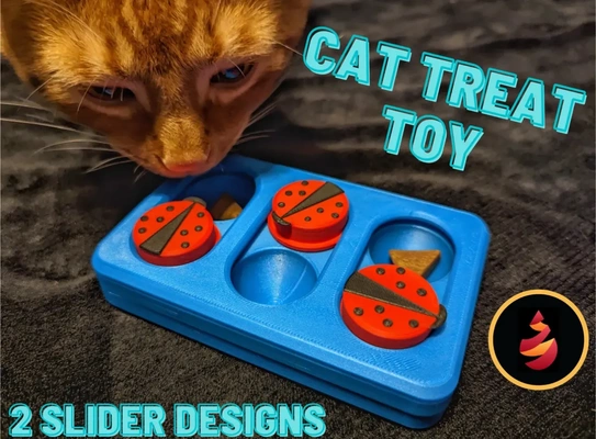 cat treat toy 3d models download creality cloud 3d print model - Mito3D