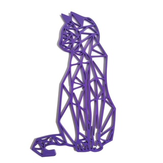 gato pared escultura 2d animales 3d print model - Mito3D