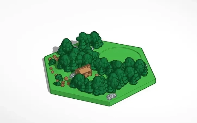 catan bois paysage 3d modèles télécharger créalité nuage 3d print model - Mito3D