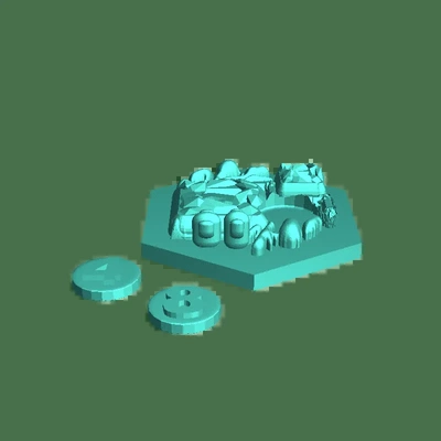 catan maleficio gono ladrillo 3d modelos descargar crealidad nube 3d print model - Mito3D