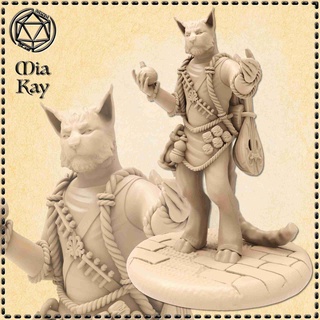 catfolk marchande personnages 3d print model - Mito3D