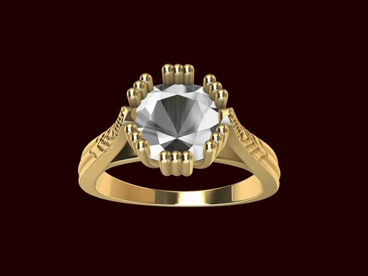 cathedral engagement ring 3d models download creality cloud 3d print model - Mito3D