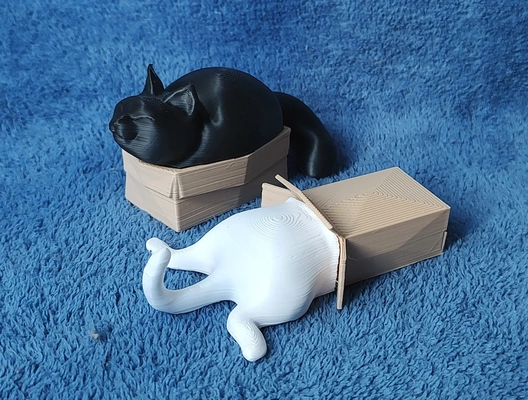 cats in boxes 3d models download creality cloud 3d print model - Mito3D