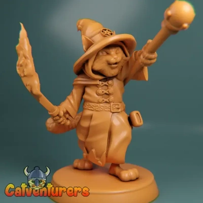 catticus warlock 3d models download creality cloud 3d print model - Mito3D