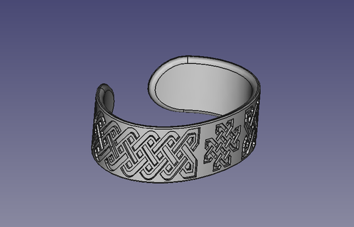 celtique bracelet mode 3d print model - Mito3D