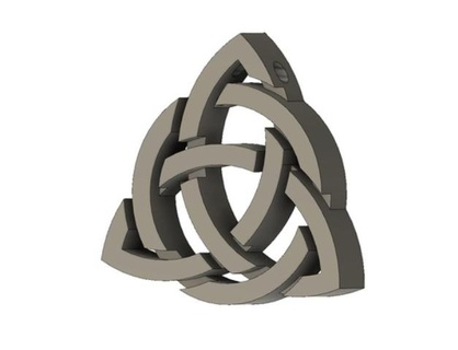 céltico nudo colgante pendiente 3d print model - Mito3D