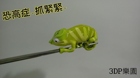 chameleon nylon filament Reptilian 3d print model - Mito3D