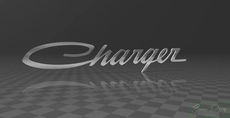 charger emblem 3d models download creality cloud 3d print model - Mito3D