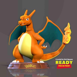 Charizard Pokémon unir ficcional personagens 3d print model - Mito3D