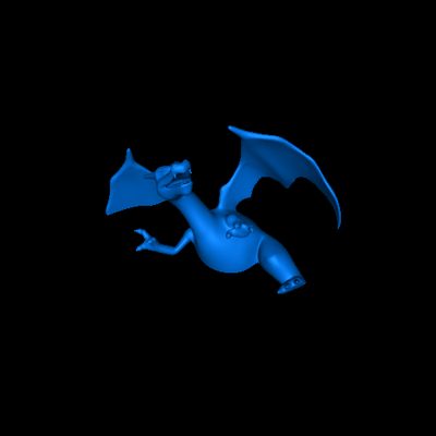 charizard carte 3d modèles télécharger créalité nuage 3d print model - Mito3D