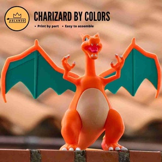 charizard colors Fictional Characters 3d print model - Mito3D