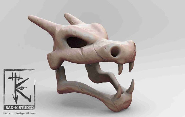 charizard skull 3d printing model models download creality cloud flying animals 3d print model - Mito3D