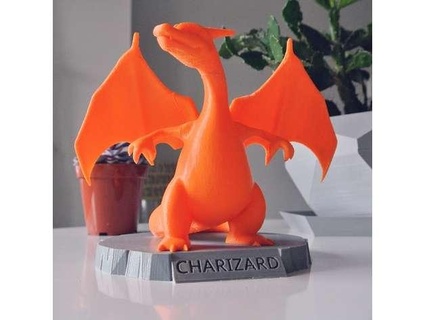 charizard Dinosaurier 3d print model - Mito3D