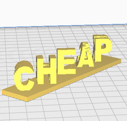 cheap trick dual text 3d models download creality cloud 3d print model - Mito3D