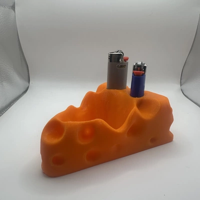fromage cendrier 3d modèles télécharger créalité nuage nourriture 3d print model - Mito3D