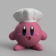 chef Kirby personnages 3d print model - Mito3D