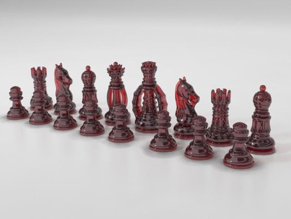 chess - classic set 3d models download creality cloud puzzles & brain-teasers 3d print model - Mito3D