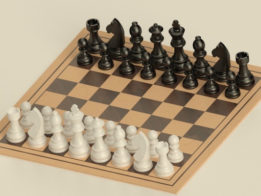 chess game 3d models download creality cloud puzzles & brain-teasers 3d print model - Mito3D